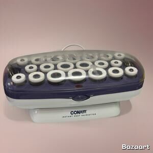 CONAIR Instant Heat Hairsetter Multi Size Hot Rollers CHV21 W/13 Clips Works
